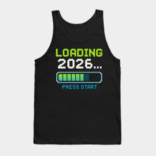 Loading 2026 Press Start Pixel Gaming Graphic Tank Top