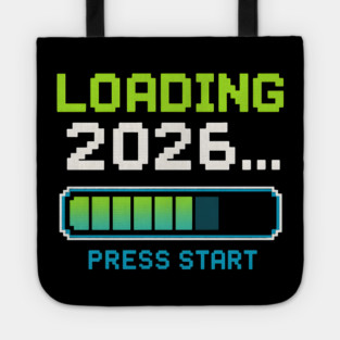 Loading 2026 Press Start Pixel Gaming Graphic Tote