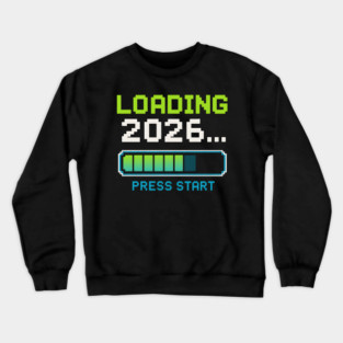 Loading 2026 Press Start Pixel Gaming Graphic Crewneck Sweatshirt