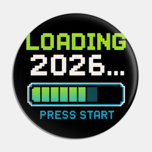 Loading 2026 Press Start Pixel Gaming Graphic Pin