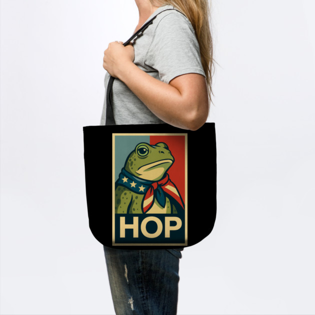 HOP Frog – Patriotic Retro Political Poster by ArtistTee ⭐⭐⭐⭐⭐