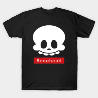 Bonehead – Funny Goofy Halloween Skeleton Skull T-Shirt