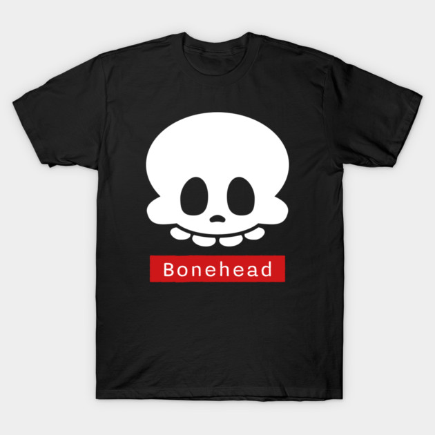 Bonehead – Funny Goofy Halloween Skeleton Skull T-Shirt by Butter Creative