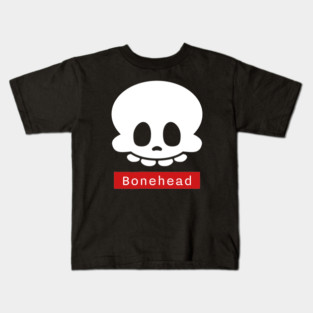 Bonehead – Funny Goofy Halloween Skeleton Skull Kids T-Shirt