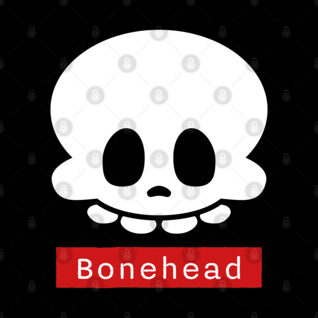 Bonehead – Funny Goofy Halloween Skeleton Skull by Butter Creative