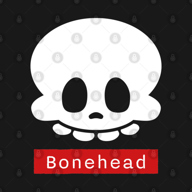 Bonehead – Funny Goofy Halloween Skeleton Skull by Butter Creative