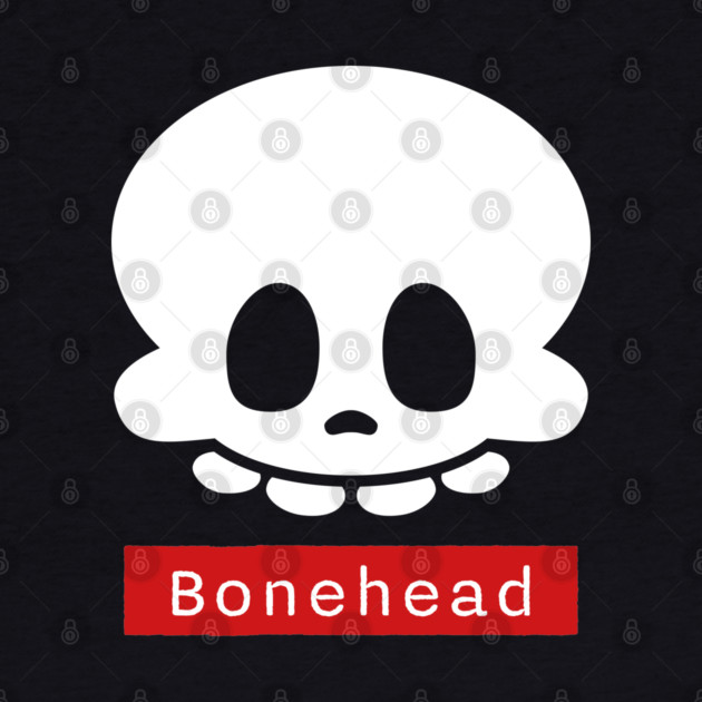 Bonehead – Funny Goofy Halloween Skeleton Skull by Butter Creative
