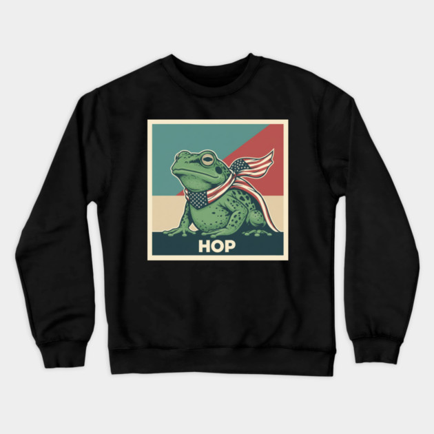 Portland Frog Hop Crewneck Sweatshirt by ArtistTee ⭐⭐⭐⭐⭐