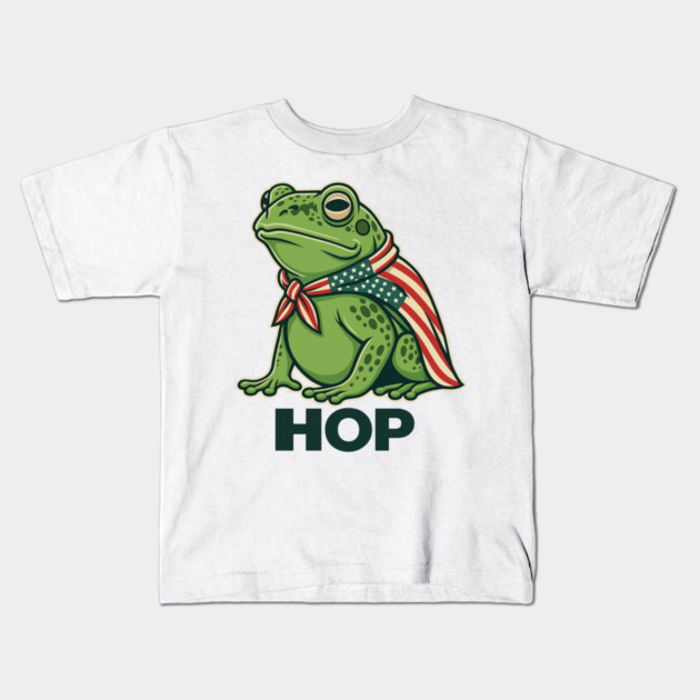 Portland-Frog-Hop Kids T-Shirt by ArtistTee ⭐⭐⭐⭐⭐
