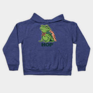 Portland-Frog-Hop Kids Hoodie