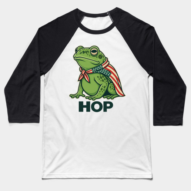 Portland-Frog-Hop Baseball T-Shirt by ArtistTee ⭐⭐⭐⭐⭐