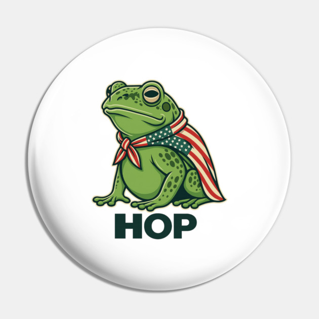 Portland-Frog-Hop Pin by ArtistTee ⭐⭐⭐⭐⭐