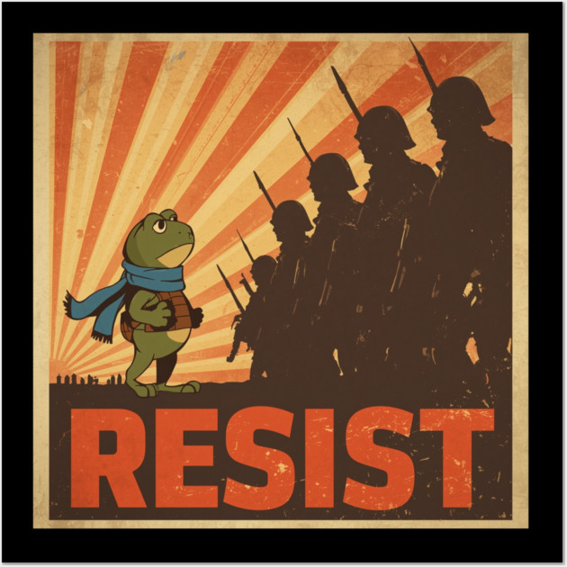 Portland-Frog Wall Art by Creatifly Graphic Tees