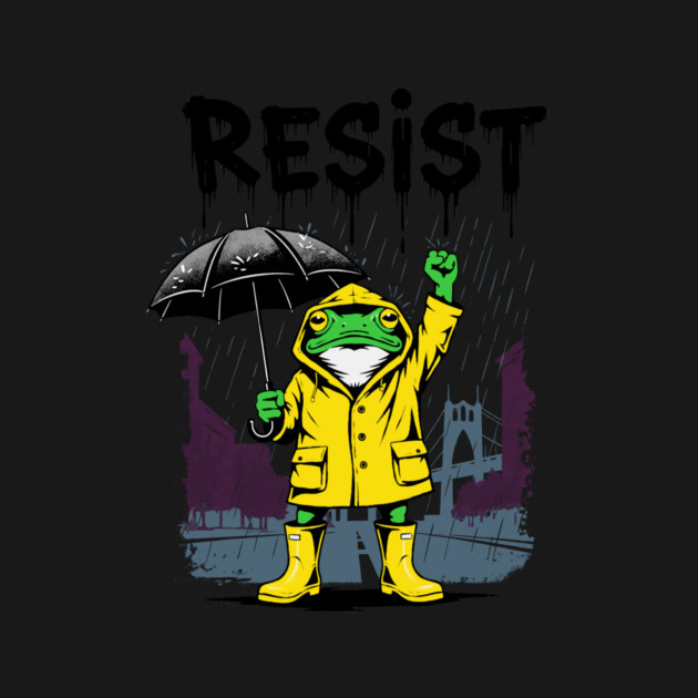 Frog Resist Portland Frog Protest by CreativeSage