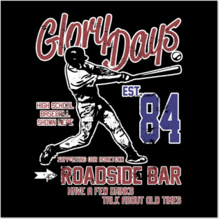 BRUCE SPRINGSTEEN inspired GLORY DAYS Posters and Art