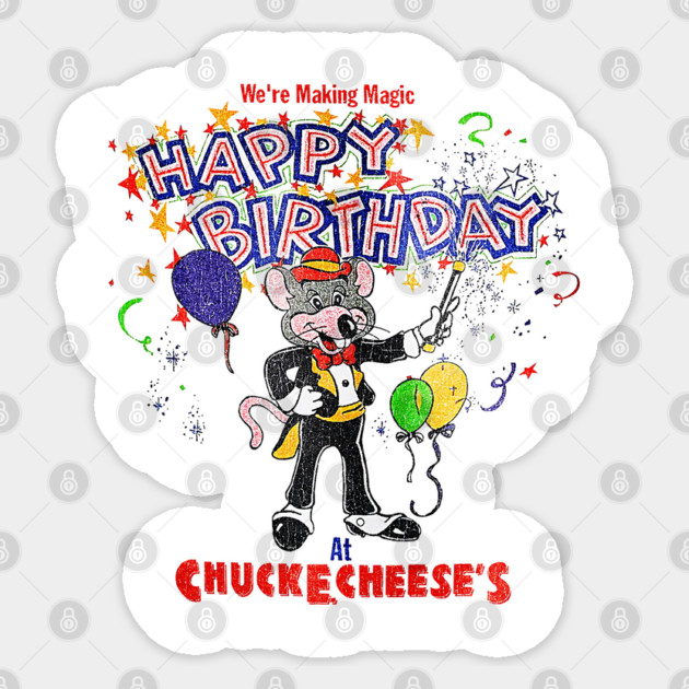 90s Happy Birthday At Chuck E Cheese Sticker by nicklower