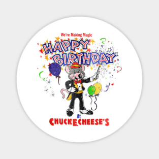 90s Happy Birthday At Chuck E Cheese Magnet