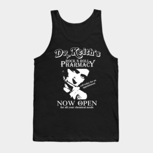 Keith Richards inspired Dr Keith's Rock N' Roll Pharmacy Tank Top