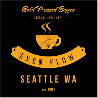 PEARL JAM inspired EVEN FLOW grunge Posters and Art