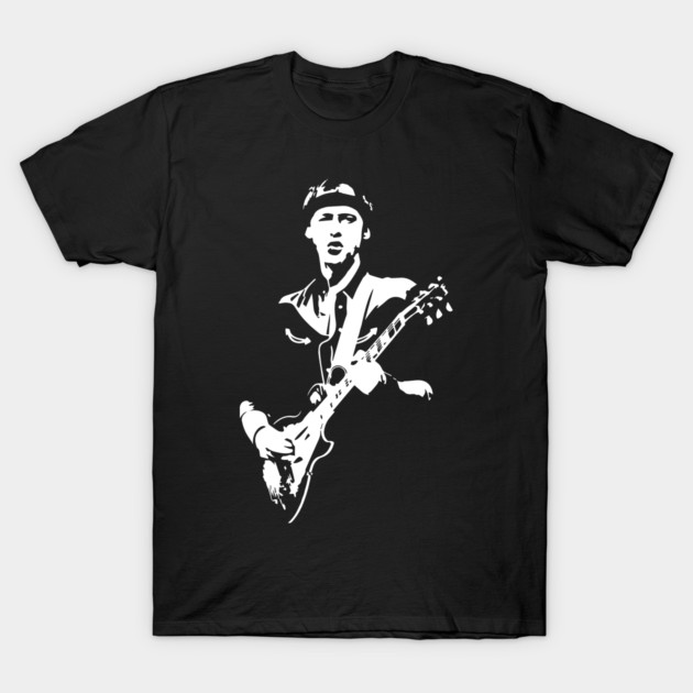 Mark Knopfler inspired Dire Straits T-Shirt by Bathroom Wall