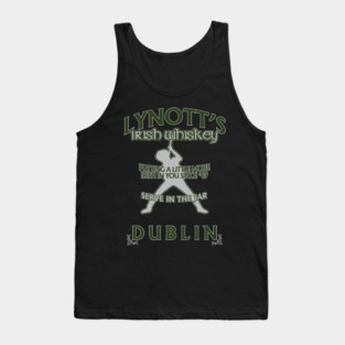 Phil Lynott Lynotts Irish Whiskey Thin Lizzy inspired Tank Top