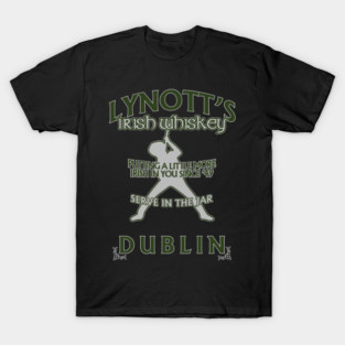 Phil Lynott Lynotts Irish Whiskey Thin Lizzy inspired T-Shirt