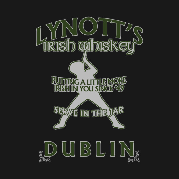 Phil Lynott Lynotts Irish Whiskey Thin Lizzy inspired by Bathroom Wall
