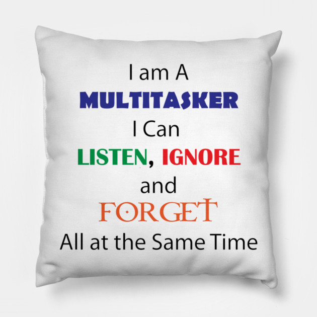 Multi Tasker Pillow by DickinsonDesign