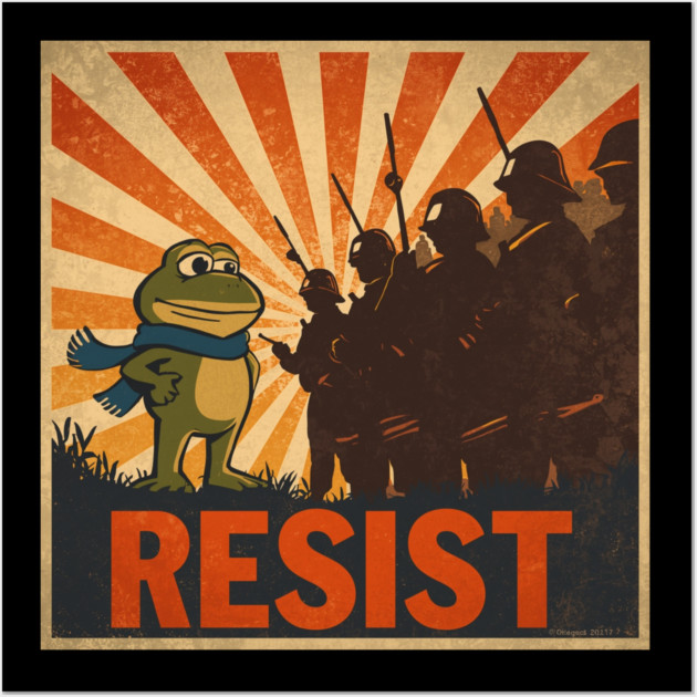 Portland-Frog Wall Art by Creatifly Graphic Tees