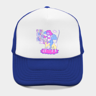 follow your dreams - cat, kiwi, and girl adventures in the clouds Hat