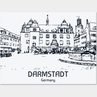 Darmstadt - Germany Posters and Art