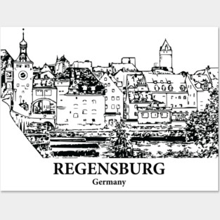 Regensburg - Germany Posters and Art