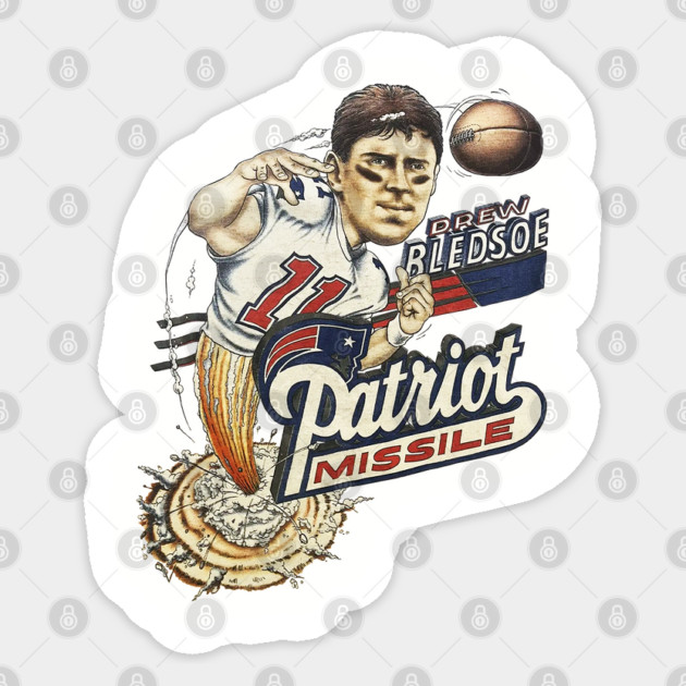 Drew Bledsoe - Patriot Missile - New England Patriots Sticker by nicklower