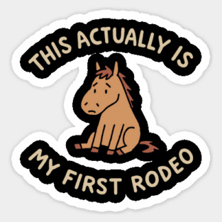 This Actually Is My First Rodeo Awkward First Timer Magnet