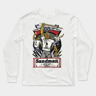 Sandman - King of ECW - ECW Wrestling Long Sleeve T-Shirt