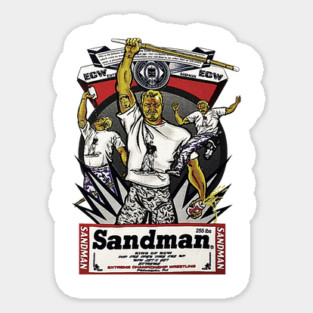 Sandman - King of ECW - ECW Wrestling Sticker