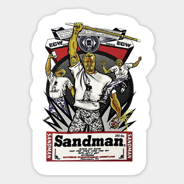 Sandman - King of ECW - ECW Wrestling Magnet by nicklower