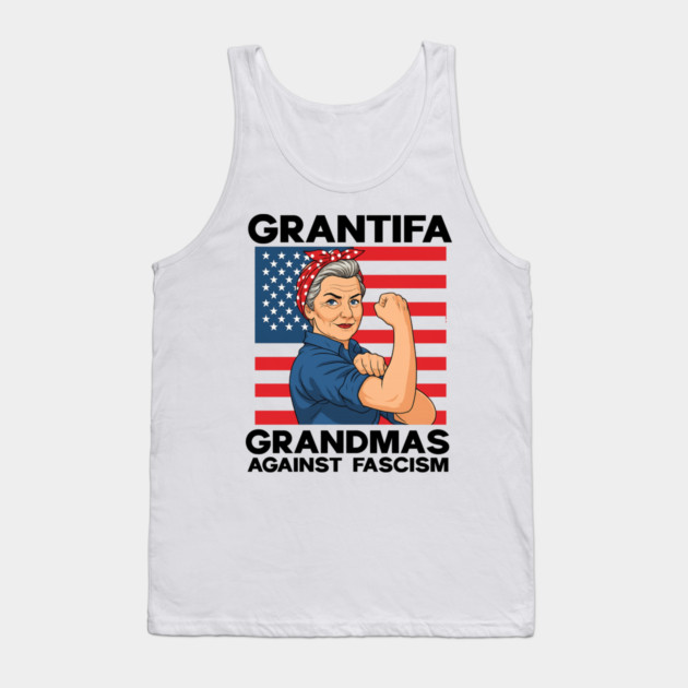 Grantifa-Grandmas-Against-Fascism-Flag-Resist-No-Kings-50501 Tank Top by ArtistTee ⭐⭐⭐⭐⭐