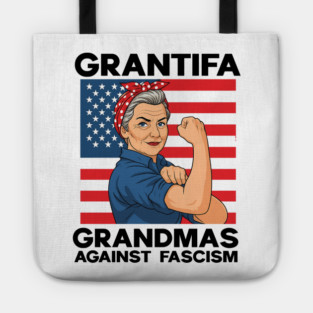 Grantifa-Grandmas-Against-Fascism-Flag-Resist-No-Kings-50501 Tote