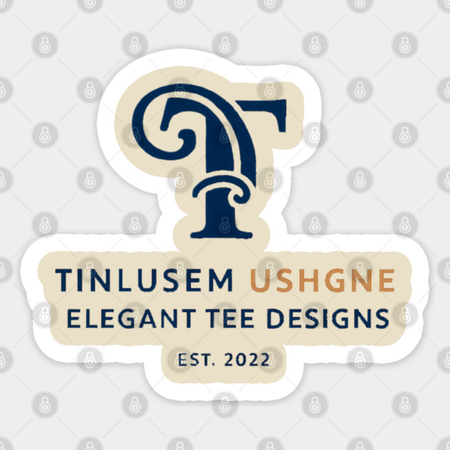 TINLUSEM USHGNE: The Cipher of Elegance Sticker by Lamar 's Store