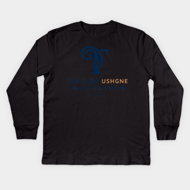 TINLUSEM USHGNE: The Cipher of Elegance Kids Long Sleeve T-Shirt by Lamar 's Store