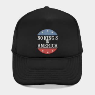 No Kings in America Vintage Distressed Patriotic Hat