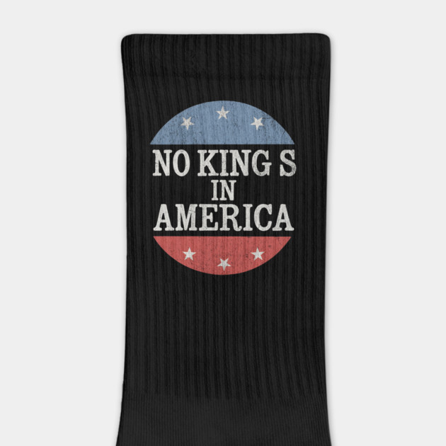 No Kings in America Vintage Distressed Patriotic by ArtistTee ⭐⭐⭐⭐⭐