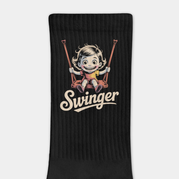 Swinger – Creepy Cute Retro Swing Girl by Cosmo Gazoo