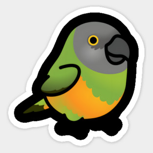 Chubby Senegal Parrot Sticker