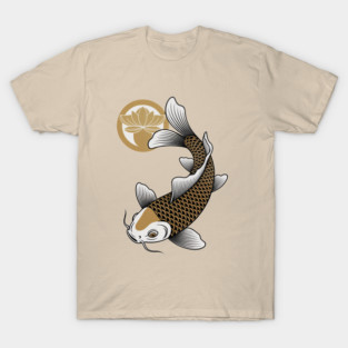 Golden Koi and Lotus T-Shirt