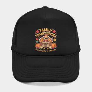 Cool Turkey Family Thanksgiving 2025 Design Hat