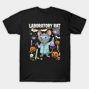 Halloween Laboratory Rat Medical Lab Tech Science Chemistry T-Shirt