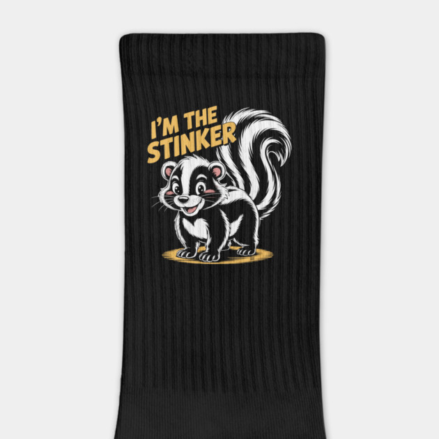 I’m The Stinker – Cute Funny Skunk Cartoon by Cosmo Gazoo