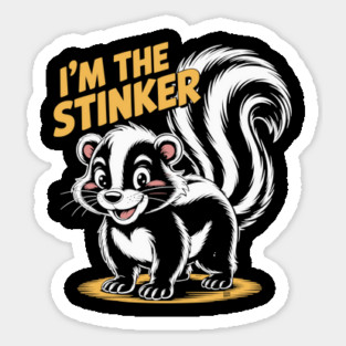 I’m The Stinker – Cute Funny Skunk Cartoon Magnet